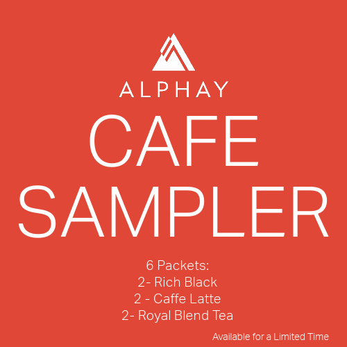 CAFÉ SAMPLER | Rich Black, Caffé Latte, Royal Blend | 6 packets