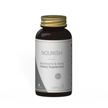 Load image into Gallery viewer, NOURISH | Breathe Easy Supplement with Lion's Mane, Tremella, Reishi, and Cordyceps Mushroom Extract | 120 Capsules